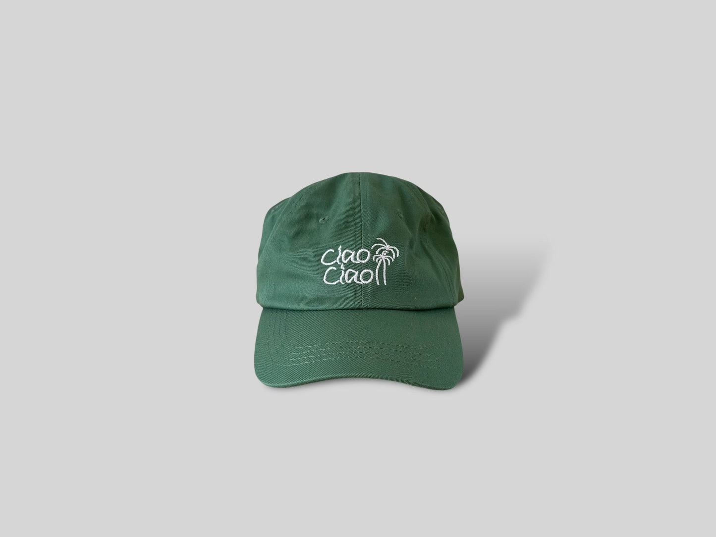 Ciao Embroidered Cap Green Front
