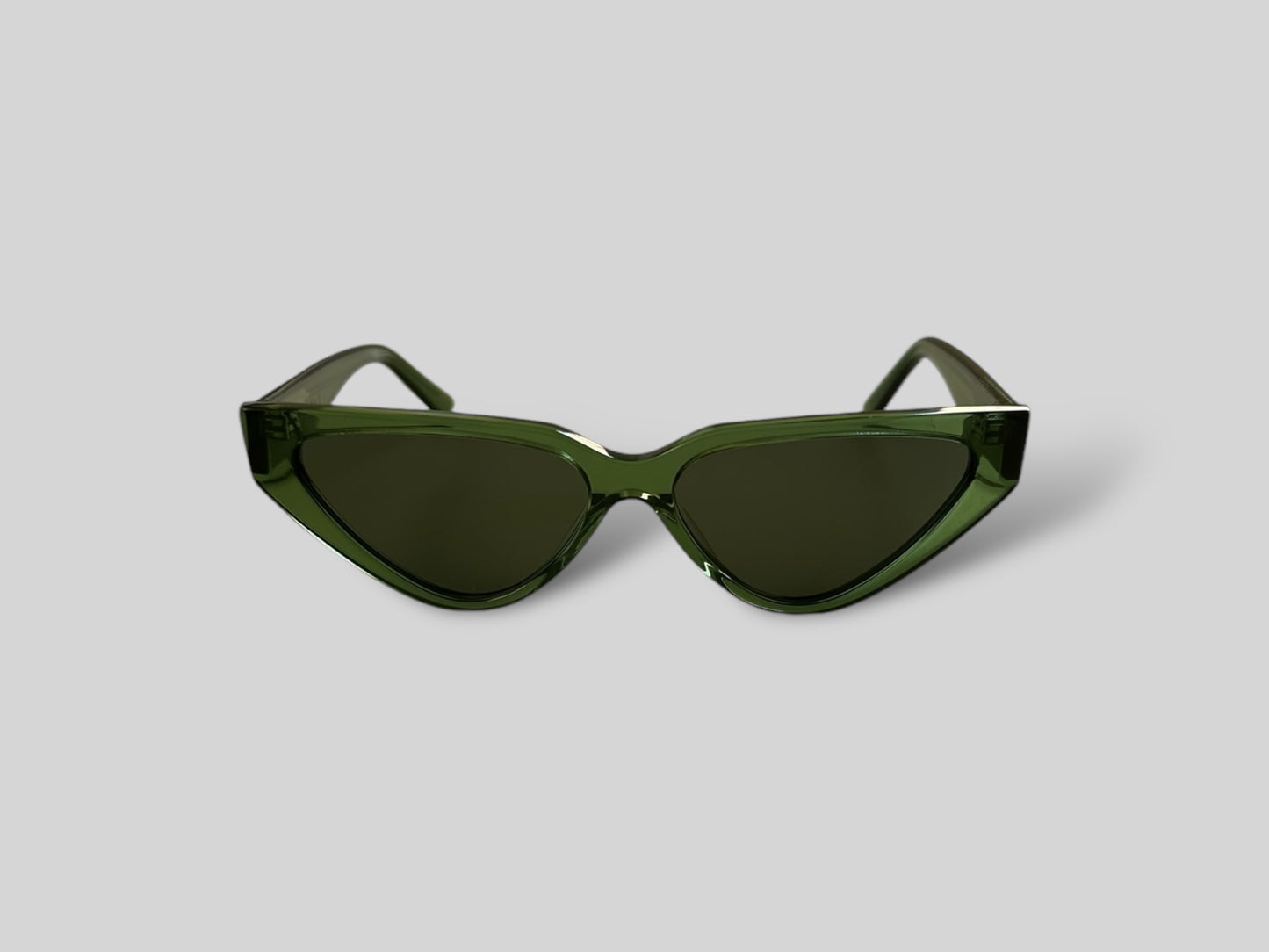 Luna Cat Eye Polarised Acetate Sunglasses Green