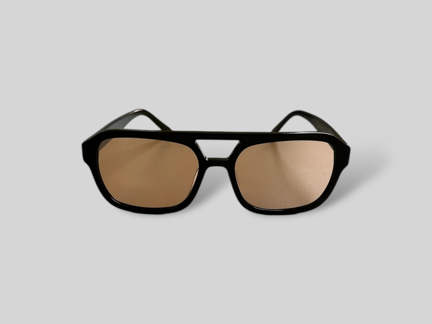 Mara Aviator Polarised Acetate Sunglasses Black