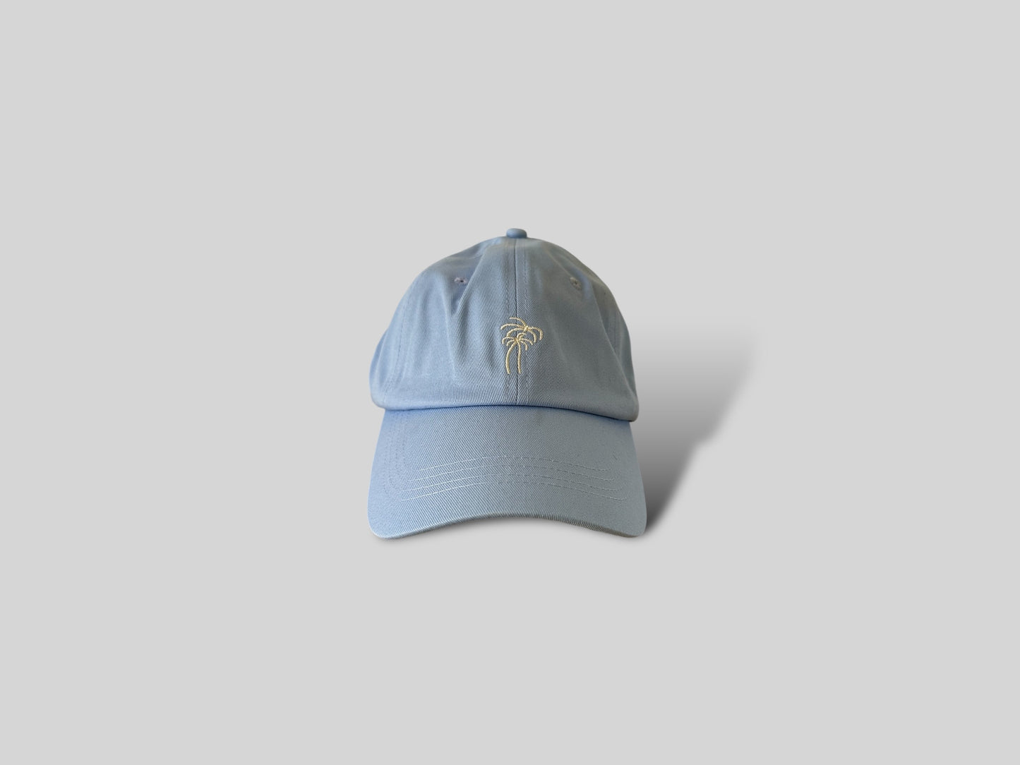 Trapani Palm Embroidered Cap Blue