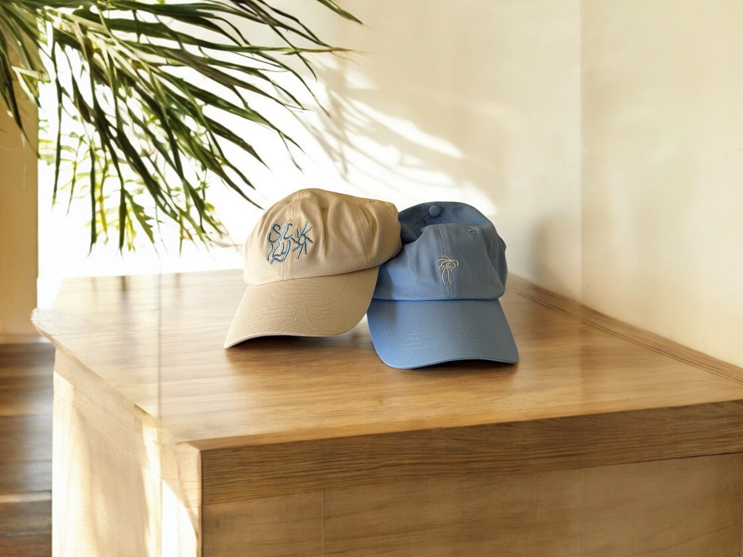 Sicily Sun Embroidered Cap Cream