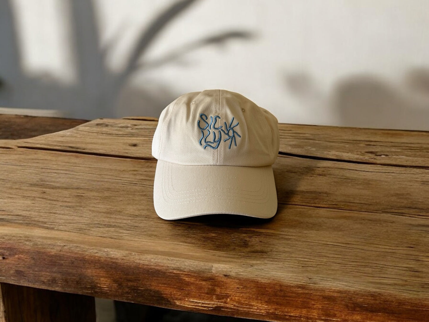 Sicily Sun Embroidered Cap Cream