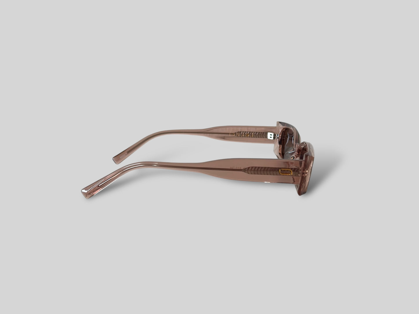 Rata Rectangular Polarised Acetate Sunglasses Pink
