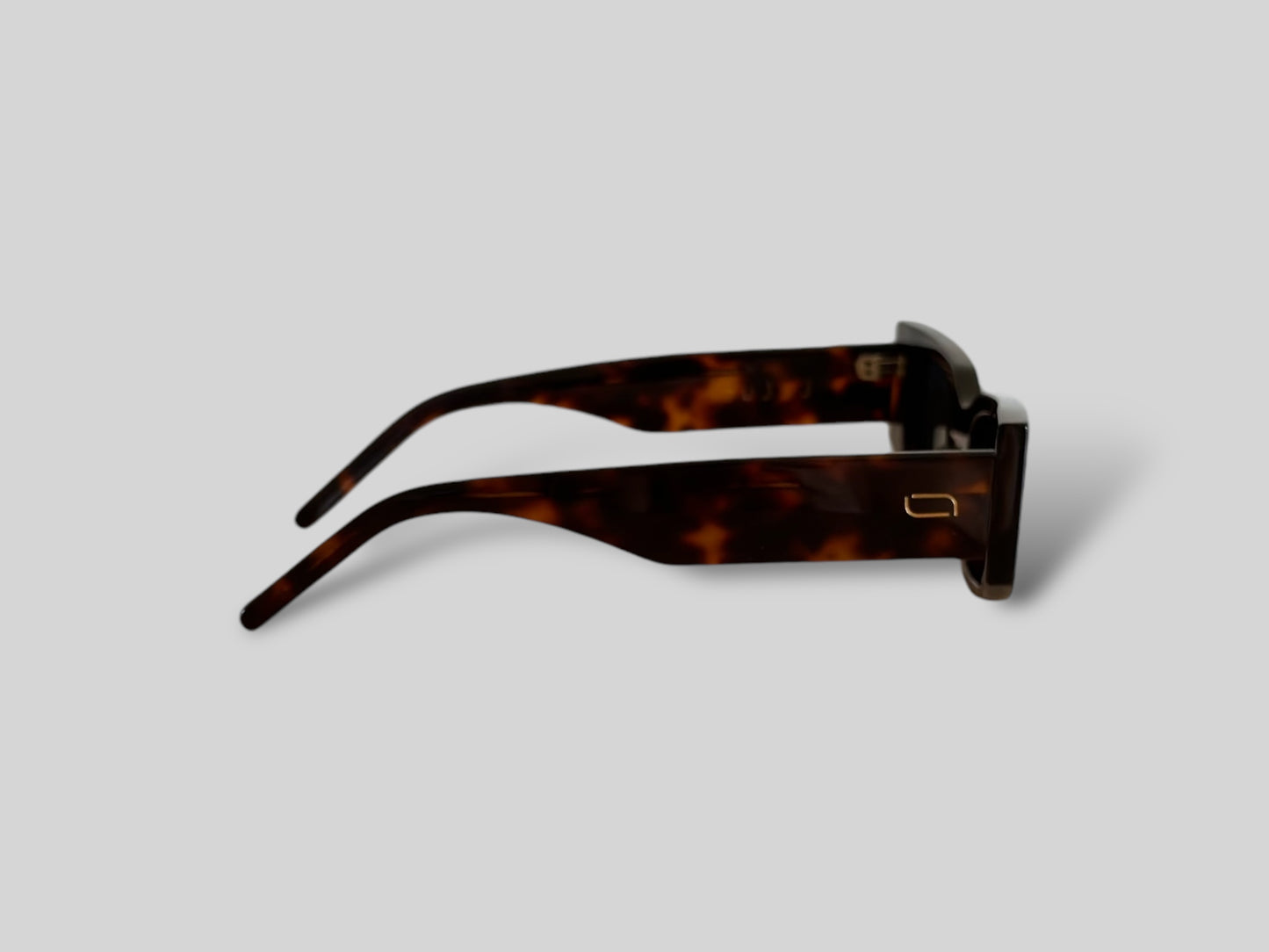 Nina Rectangular Polarised Acetate Sunglasses Tort