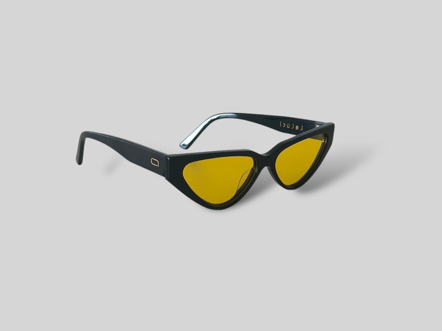 Luna Cat Eye Polarised Acetate Sunglasses Black