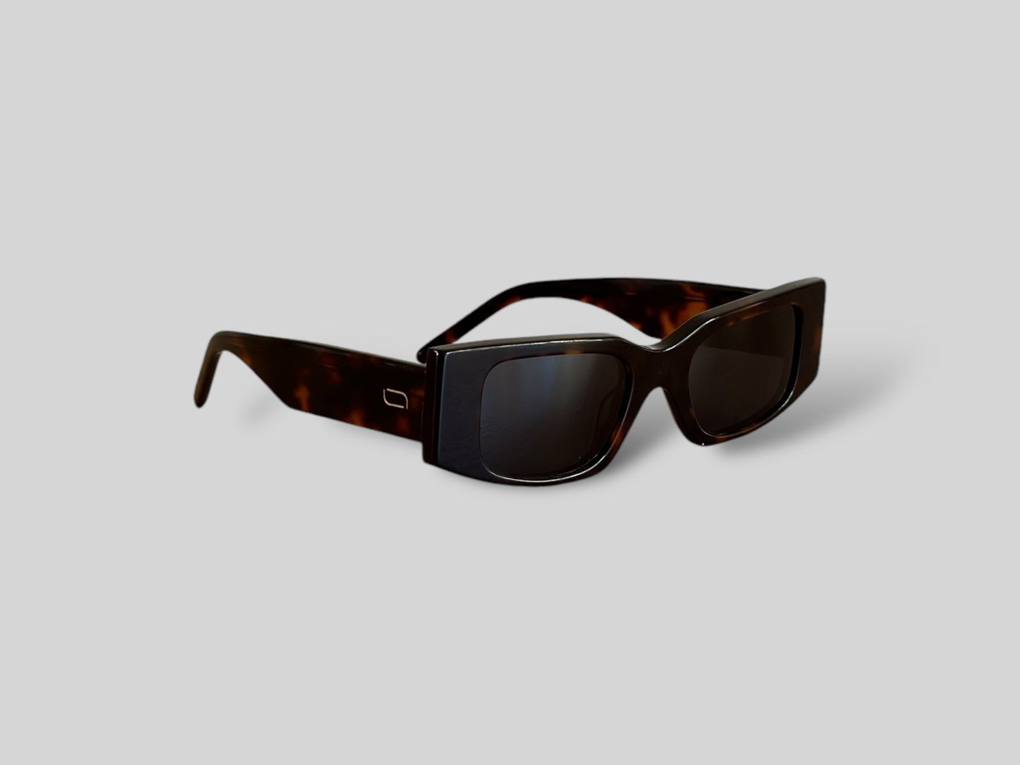 Nina Rectangular Polarised Acetate Sunglasses Tort