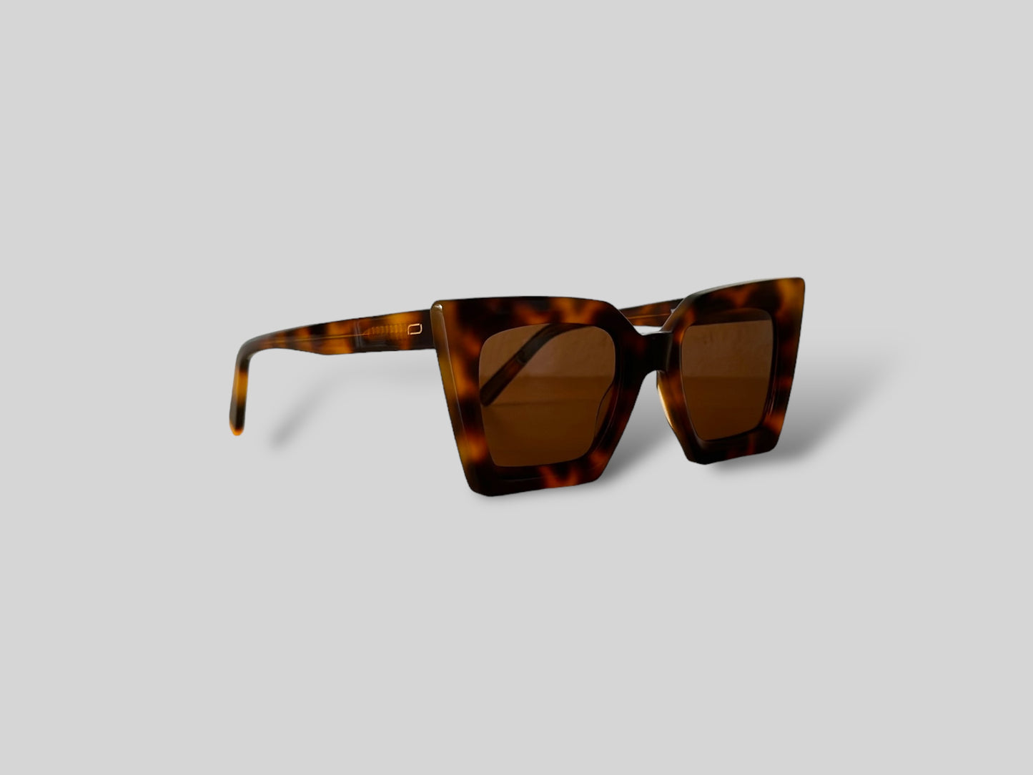 Faye Oversized Polarised Acetate Sunglasses Tort