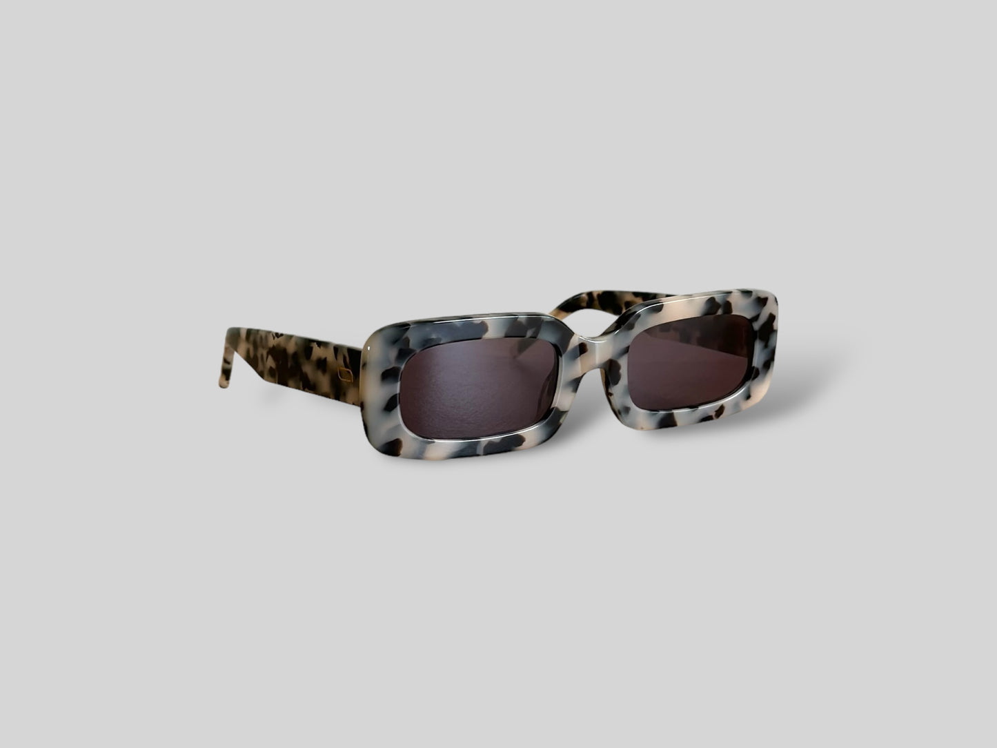 Lydia Rectangular Acetate Sunglasses Light Tort