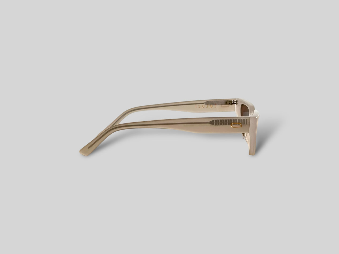 Luna Cat Eye Polarised Acetate Sunglasses Beige