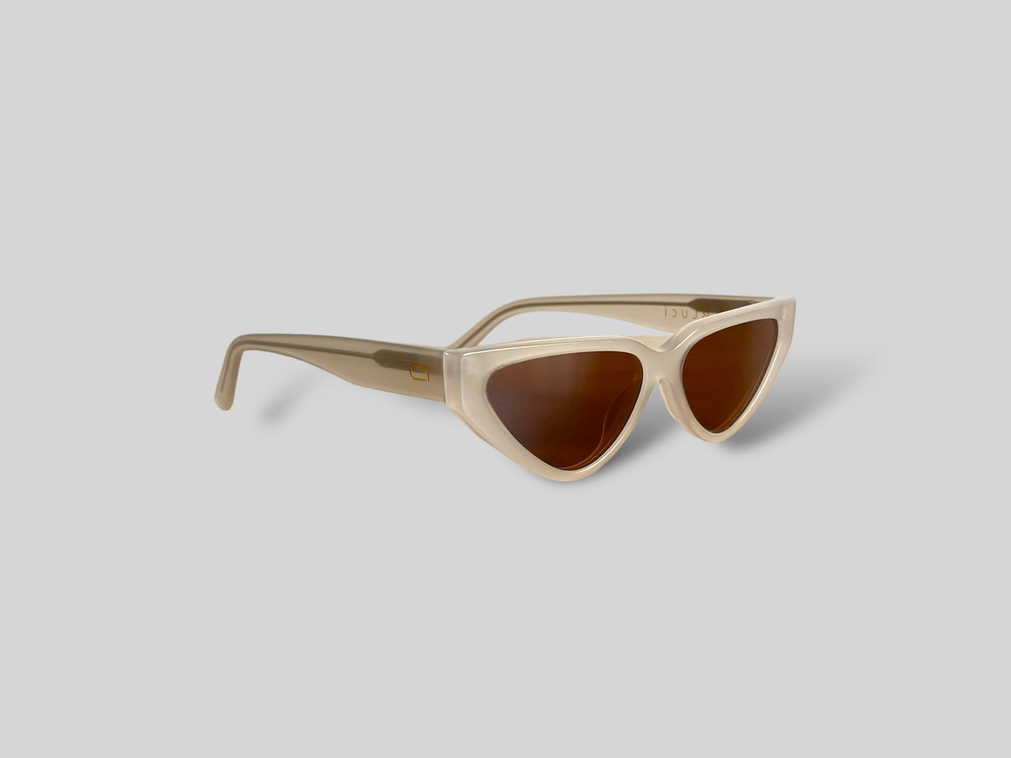 Luna Cat Eye Polarised Acetate Sunglasses Beige