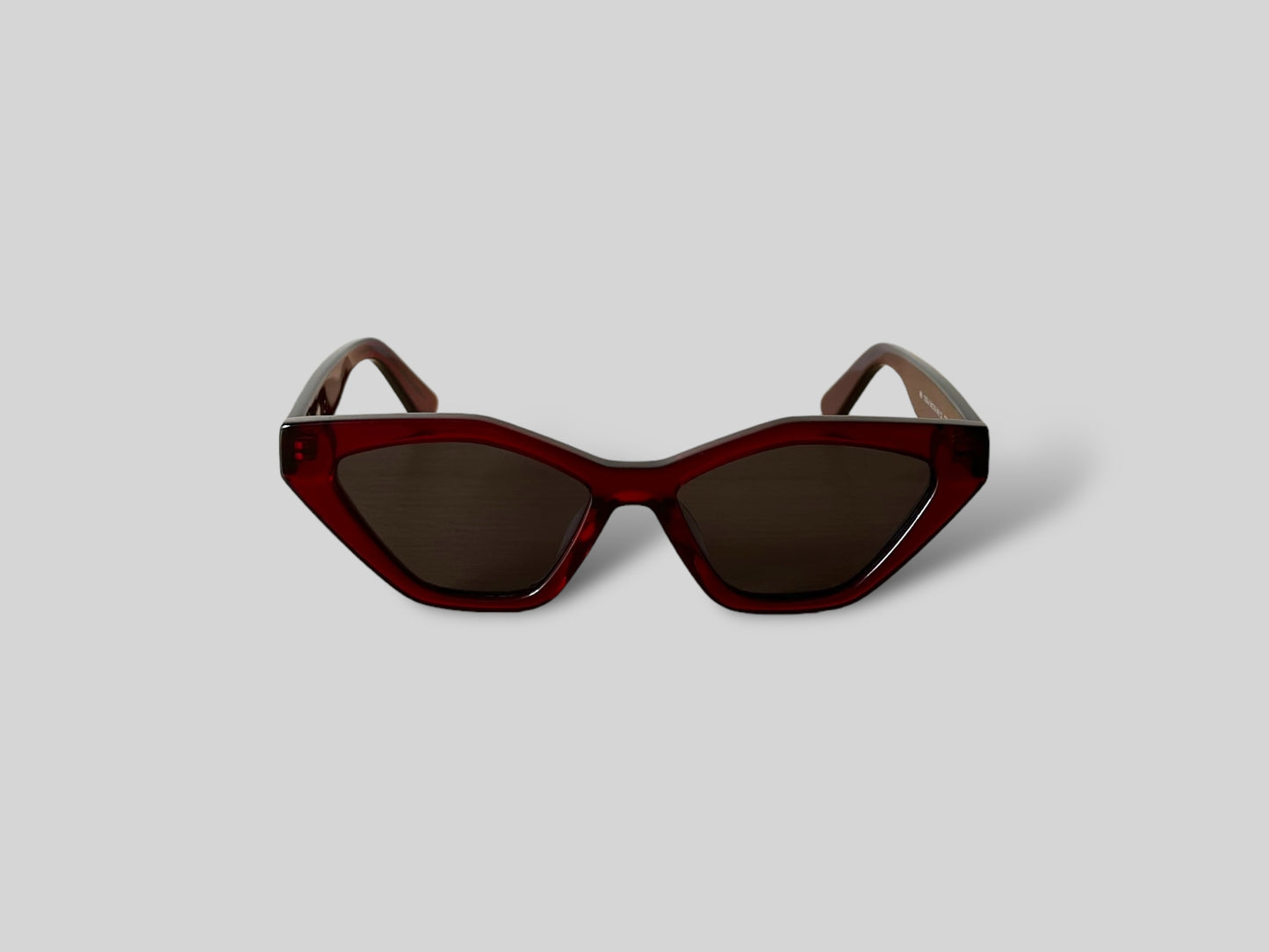 Serena Cat Eye Polarised Acetate Sunglasses Red