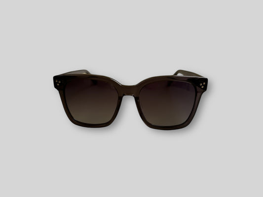 Black Round Polarised Sunglasses