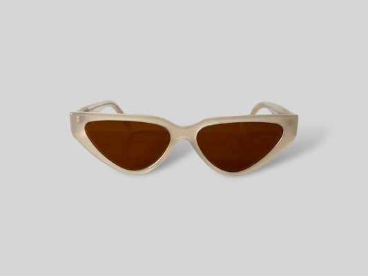 Luna Cat Eye Polarised Acetate Sunglasses Beige