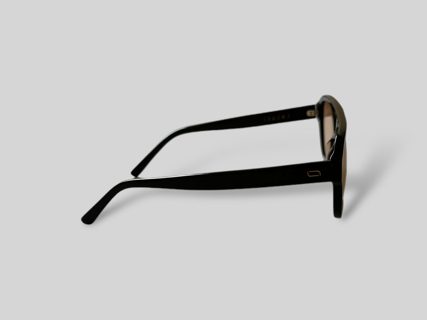 Mara Aviator Polarised Acetate Sunglasses Black