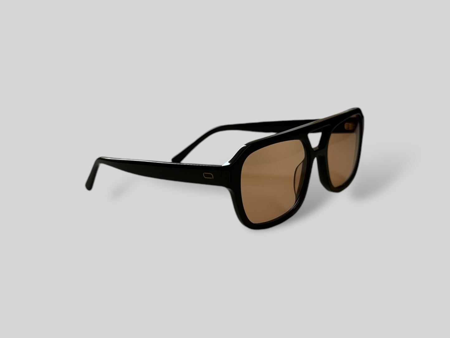 Mara Aviator Polarised Acetate Sunglasses Black