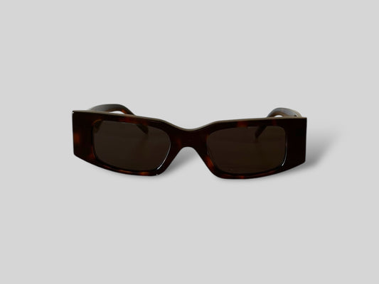 Nina Rectangular Polarised Acetate Sunglasses Tort
