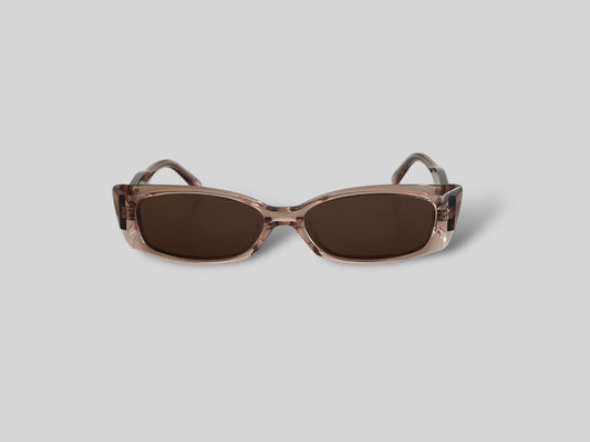 Rata Rectangular Polarised Acetate Sunglasses Pink