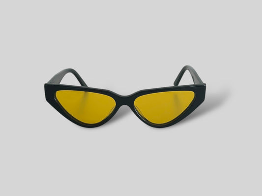 Luna Cat Eye Polarised Acetate Sunglasses Black