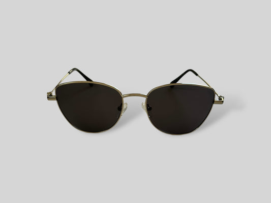 Gigi Metal Frame Cat Eye Sunglasses Silver