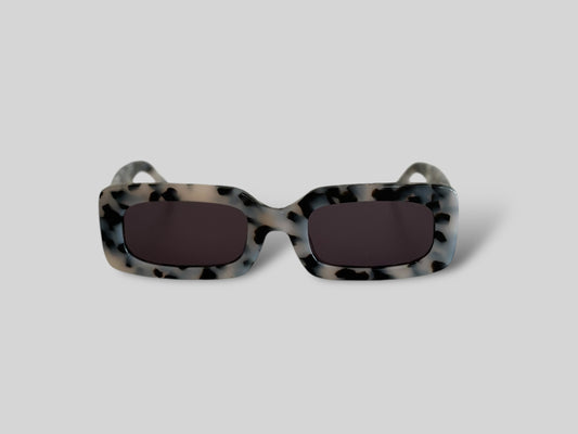 Lydia Rectangular Acetate Sunglasses Light Tort